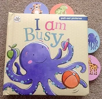 A pull-the-tab slide and see board book